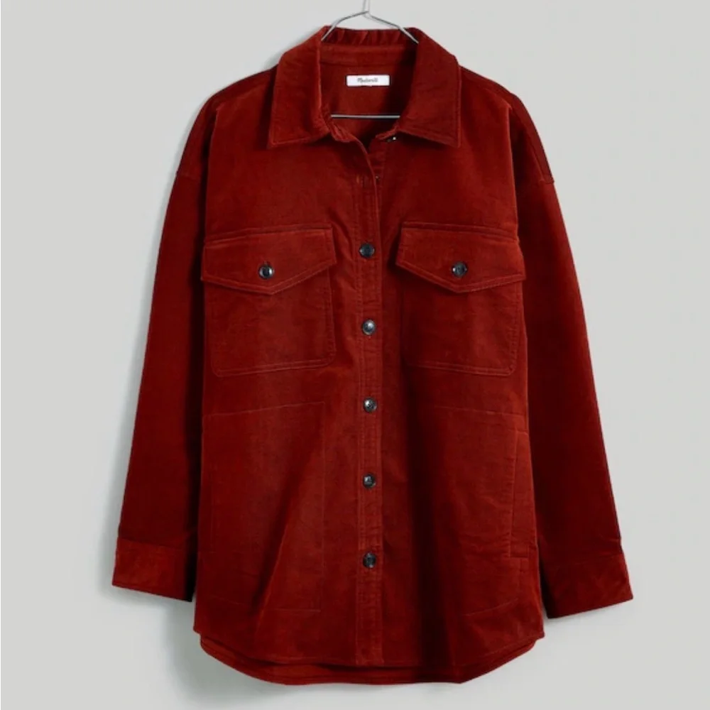 MADEWELL oversized corduroy shirt jacket size S - Picture 2 of 6